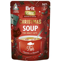 Produktbild von BRIT Care Cat Christmas Soup Katzen Futter mit Lachs und Huhn in Sauce 75 g
