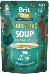 Produktbild von BRIT Care Cat Christmas Soup Rindfleisch und Huhn mit Gemüse für erwachsene Katzen getreidefrei 75g