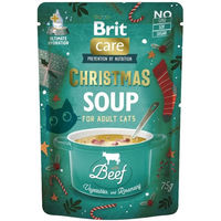 Produktbild von BRIT Care Cat Christmas Soup Rindfleisch und Huhn mit Gemüse für erwachsene Katzen getreidefrei 75g