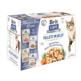 Brit Care Cat Flavour Box Katzen Nassfutter Stückchen in Gelee Adult Getreidefrei Hypoallergen 12 x 85 g - 12 x 85 g – Bild 1 von 6