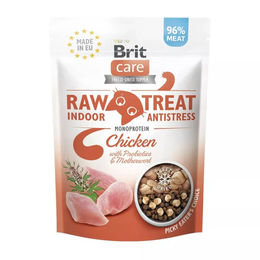 BRIT Care Cat Raw Treat Gefriergetrocknete Leckerlis Indoor & Antistress Huhn Lachs für erwachsene Katzen 40 g - 10 x 40 g – Bild 1 von 2