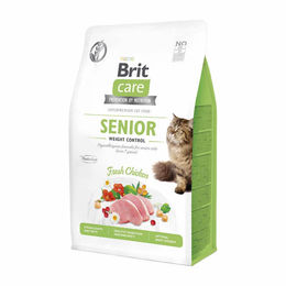 BRIT Care Cat Senior Trockenfutter Huhn Getreidefrei Gewichtskontrolle 400 g - 6 x 400 g – Bild 1 von 9