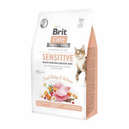 Brit Care Cat Sensitive Trockenfutter Truthahn und Lachs Getreidefrei Adult 400 g - 400 g – Bild 1 von 11