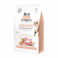 Produktbild von Brit Care Cat Sensitive Trockenfutter Truthahn und Lachs Getreidefrei Adult 400 g - 400 g