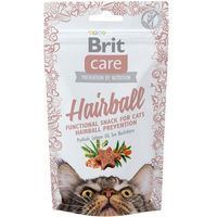 Produktbild von BRIT Care Cat Snack Hairball Katzenleckerli mit Geflügel und Lachs 50g - 50 g