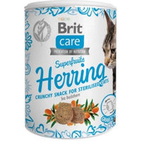 Produktbild von BRIT Care Cat Superfruits Katzensnack Hering und Lachs getreidefrei 6 x 100 g - 6 x 100 g