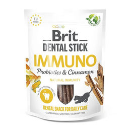 Produktbild von Brit Care Dental Stick Immuno Hundesnack mit Probiotika und Zimt glutenfrei 251 g - 251 g