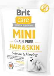 Produktbild von Brit Care Dog Mini Adult Getreidefreies Hundefutter mit Lachs und Hering für Haut und Fell 400g - 400 g