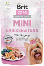 Brit Care Dog Mini Hundefutter Adult Huhn und Thunfisch Filets in Sauce Getreidefrei Hoher Fleischanteil 24 x 85 g - 24 x 85 g – Bild 1 von 2