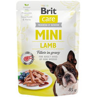 Produktbild von Brit Care Dog Mini Hundefutter Adult Lamm Stückchen in Soße Getreidefrei Hoher Fleischanteil 24 x 85 g - 24 x 85 g