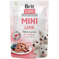 Produktbild von Brit Care Dog Mini Welpe Lamm Stückchen in Soße Getreidefrei 24 x 85 g - 24 x 85 g