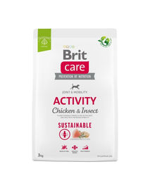BRIT CARE Dog Sustainable Activity Trockenhaft für adulte Hunde mit Huhn und Insekten glutenfrei 3 kg - 3 kg – Bild 1 von 3