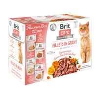 Produktbild von Brit Care Flavour Box Katzennassfutter Stückchen in Soße Adult Getreidefrei und Hypoallergen 12 x 85 g - 12 x 85 g