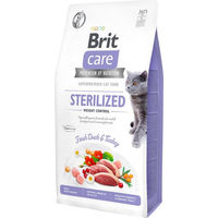 Produktbild von BRIT Care Getreidefreies Katzenfutter Sterilisiert Weight Control mit Ente und Truthahn Adult 2 kg - 2 kg