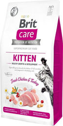 Brit Care Getreidefreies Kitten Katzentrockenfutter Huhn und Truthahn 2 kg - 2 kg – Bild 1 von 5