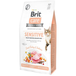 Produktbild von Brit Care GF Sensitive Healthy Digestion & Delicate Taste Katzenfutter Adult 2x7kg