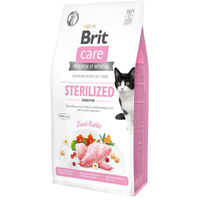 Produktbild von Brit Care GF Sterilized Sensitive Hundefutter für erwachsene Katzen Adult 2x7kg