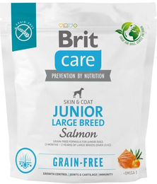 BRIT Care Grain-free Junior Large Breed Trockenfutter mit Lachs 1 kg getreidefrei - 1 kg – Bild 1 von 2