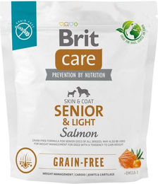 Produktbild von BRIT Care Grain-free Senior & Light Hundetrockenfutter mit Lachs 1 kg - 1 kg