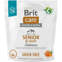 Produktbild von BRIT Care Grain-free Senior & Light Hundetrockenfutter mit Lachs 1 kg - 1 kg