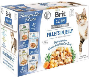 BRIT Care Katzen Nassfutter Filets in Gelee für Adult, getreidefrei und mit hohem Fleischanteil, 12x85g - 12 x 85 g – Bild 1 von 2