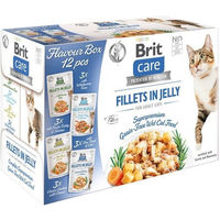 Produktbild von BRIT Care Katzen Nassfutter Filets in Gelee für Adult, getreidefrei und mit hohem Fleischanteil, 12x85g - 12 x 85 g