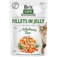 Produktbild von Brit Care Katzen Nassfutter Filets in Gelee mit Thunfisch und Huhn Adult Getreidefrei Hypoallergen 24 x 85 g - 24 x 85 g