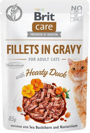 Brit Care Katzen Nassfutter Stückchen in Sauce Ente Adult Getreidefrei Hypoallergen 24 x 85 g - 24 x 85 g – Bild 1 von 2