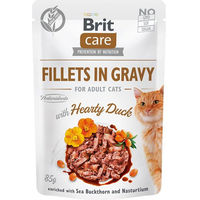 Produktbild von Brit Care Katzen Nassfutter Stückchen in Sauce Ente Adult Getreidefrei Hypoallergen 24 x 85 g - 24 x 85 g