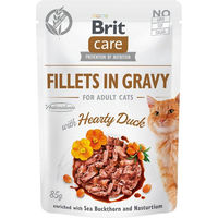 Produktbild von Brit Care Katzen Nassfutter Stückchen in Sauce mit Ente getreidefrei 6x85g