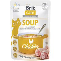 Produktbild von Brit Care Katzen Nassfutter Suppe mit Huhn Adult 15 x 75 g - 15 x 75 g