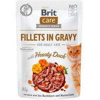 Produktbild von BRIT Care Katzenfutter Nass Adult Stückchen in Sauce Ente und Huhn Getreidefrei 24 x 85 g - 24 x 85 g
