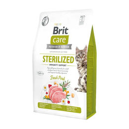 Brit Care Katzenfutter Sterilized Immunity Support Schwein Getreidefrei Hypoallergen Adult 2 kg - 2 kg – Bild 1 von 2