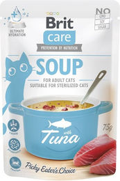 Brit Care Katzenfutter Suppe mit Thunfisch und Huhn Adult Getreidefrei 15 x 75 g - 15 x 75 g – Bild 1 von 2