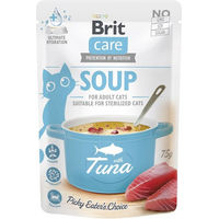 Produktbild von Brit Care Katzenfutter Suppe mit Thunfisch und Huhn Adult Getreidefrei 15 x 75 g - 15 x 75 g