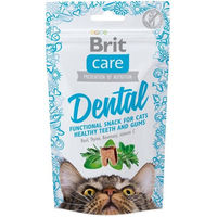 Produktbild von BRIT Care Katzensnacks Dental mit Truthahn, Geflügel und Lachs zur Zahnpflege 50g - 12 x 50 g