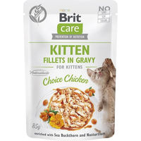 Produktbild von BRIT CARE Kitten Huhn Filets in Gelee Getreidefrei 24x85g - 24 x 85 g
