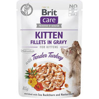 Produktbild von Brit Care Kitten Katzen Nassfutter Pute in Sauce Getreidefrei und Hypoallergen 24x85g - 24 x 85 g