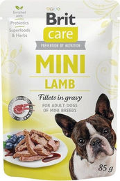 Produktbild von BRIT CARE Mini Adult Hund Nassfutter Lamm Stückchen in Sauce 24x85 g