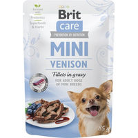 Produktbild von BRIT CARE Mini Adult Hundefutter Wild mit Stückchen in Sauce 24x85g