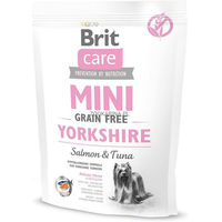 Produktbild von Brit Care Mini Hundefutter Adult Yorkshire Getreidefrei Lachs und Thunfisch 400 g - 400 g