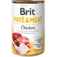 Produktbild von BRIT Care Pate & Meat Huhn und Rind Hund Nassfutter Adult Getreidefrei Hypoallergen 6x400 g - 400 g