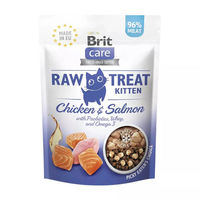 Produktbild von Brit Care Raw Treat Gefriergetrocknete Katzen-Leckerlies für Kitten Huhn oder Lachs 40 g - 40 g
