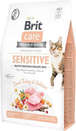 Brit Care Sensitive Katzenfutter Getreidefrei zur Unterstützung der Verdauung 400 g – Bild 1 von 1