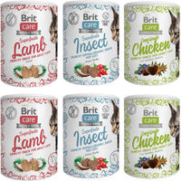 Produktbild von BRIT Care Snack Superfruits Mix Leckerli für erwachsene Hunde mit Huhn, Insekten und Lamm 6x100g