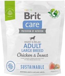 Produktbild von BRIT CARE Sustainable Adult Hundefutter für große Rassen mit Huhn und Insekten glutenfrei 1kg - 1 kg