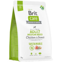Produktbild von BRIT Care Sustainable Adult Medium Breed Hundefutter mit Huhn und Insekten Bio glutenfrei 3 kg - 3 kg