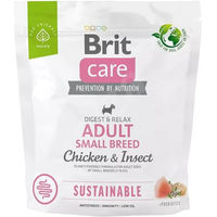 Produktbild von BRIT Care Sustainable Adult Small Breed Hundefutter mit Huhn und Insekten glutenfrei 1 kg - 1 kg