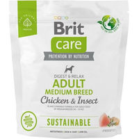 Produktbild von BRIT CARE Sustainable Hundefutter Adult für mittlere Rassen mit Huhn und Insekten 1 kg - 1 kg