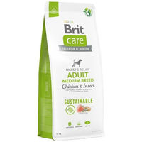 Produktbild von BRIT Care Sustainable Hundefutter Adult Medium Breed mit Huhn und Insekten glutenfrei 12 kg